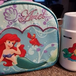 Little mermaid lunch box with thermos